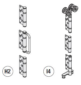 INTER HANGER SET 75 KGS MORTISE SS