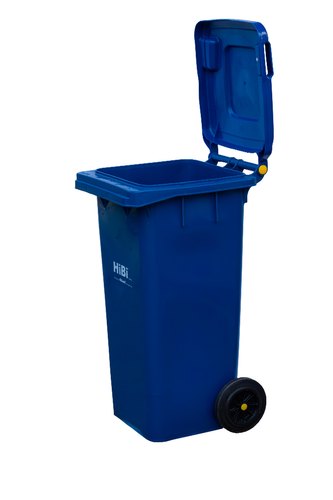 Dust Bin With Wheel 240 L Blue 