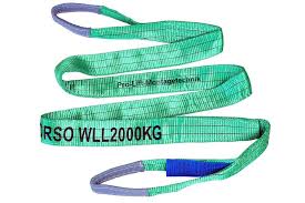 Hoisting Belt with 2  Eyes Capacity 2 ton, Length 1 Mtr