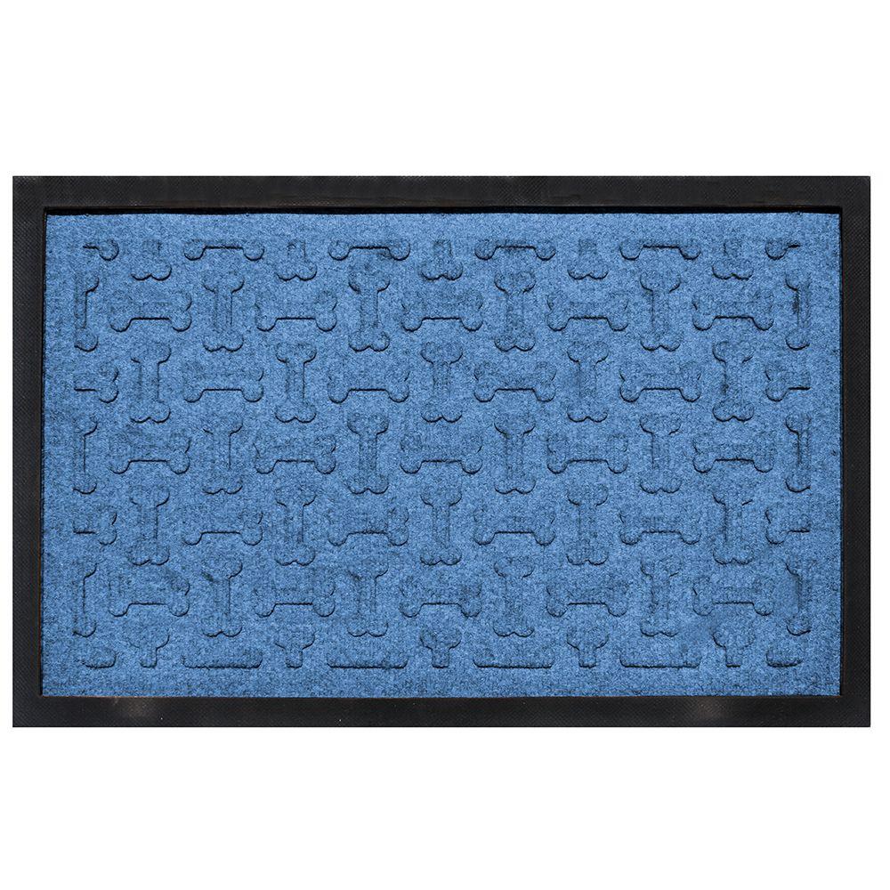 DOOR MAT BIG (BLUE, 36x24 Inches)