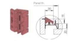 PROFIN - SNAP ON BRACKET FOR DOUBLE VERTICAL GOLA