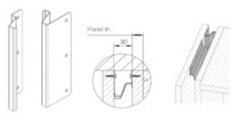 PROFIN - REAR SPACER BRACKET, STEEL NICKEL PLATED