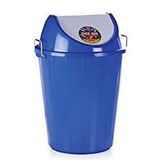 Round swing bin 80 ltr blue color