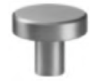 FURNITURE KNOB, SIZE 25 MM C/C ,FINISH SS MATT