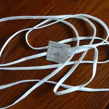 5 MM EAR LOOP ELASTIC WHITE