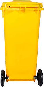 Waste Bin - Yellow [L 48 x W 55 x H 92 (Capacity 120 LTR)]