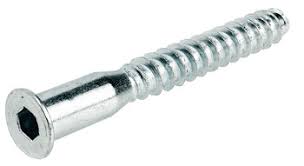 CONFIRMAT ONE PIECE CONNECTOR, STEEL, GALVANIZED, 7 X 50MM