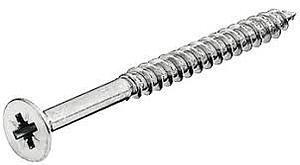 HOSPA CHIPBOARD COUNTERSUNK SCREW HALF THREADED, GALVANIZED,4.0 X 40 MM