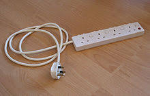 4 Meter Long Extension Box with 6 Sockets 6 Switch Junction Box - 240 Volts, White
