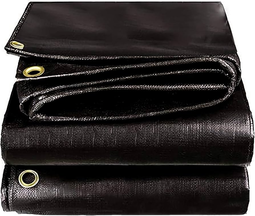 HDPE Waterproof Tarpaulin Cover 30x40 ft size 400 gsm, ISO QUALITY (Colour - Black)