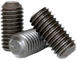 ALLOY STEEL OVAL-TIP SET SCREW - BLACK OXIDE 5/16"-18 THREAD  1" LONG