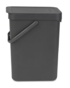 SORT&GO WASTEBIN GREY 12L