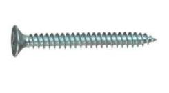 HOSPA CHIPBOARD COUNTERSUNK SCREW FULLY THREADED, NICKEL PLATED, 3.5 X 15 MM