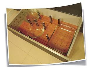PLATE ORGANISER INSERT FOR DRAWER WIDTH 900MM - WITH 9 PINS(FOR TANDEMBOX ONLY)