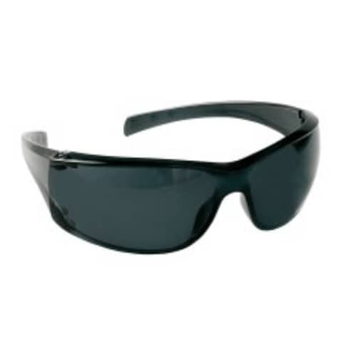 POLYCARBONATE FRAMELESS SPECTACLE WITH SQUARE EDGES SMOKE LENS HARD COATED