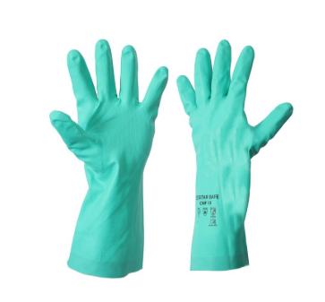 NITRILE RUBBER FLOCK LINE GLOVES 22 CNF SIZE 