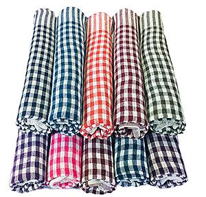 CHECK DUSTER - RED
