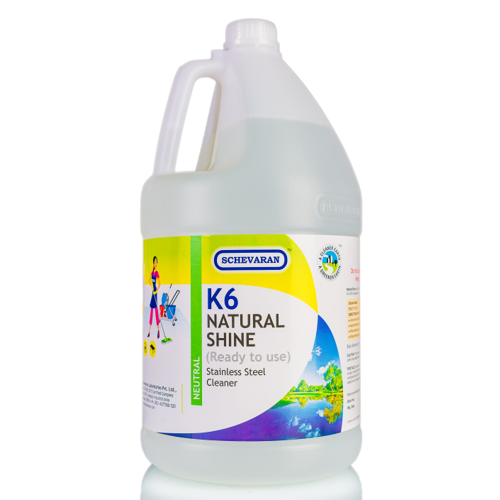 K6 NATURAL SHINE SCHEVARAN STEEL POLISH - 5LTR