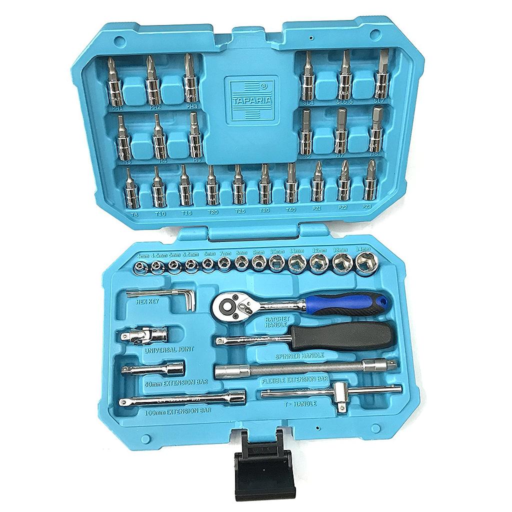 46 Pcs Socket Set - 6.3mm (1/4) Square Drive