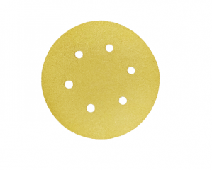 VELCRO DISC 6 INCH X 6 HOLES X 80 GRIT(YELLOW)