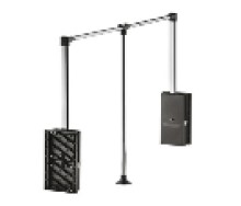 Wardr.Lift Cp. 15Kg 870-1190mm Black