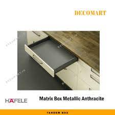 Matrixbox premium 500mm metallic anthracite 35kg soft close runner