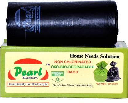 BIODEGRADABLE GARBAGE BAG - BLACK 19X21 (15PCS/PCK)