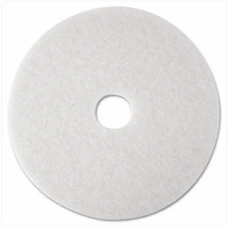 3M FLOOR SCRUBBING MACHINE PAD 17 Inch - WHITE