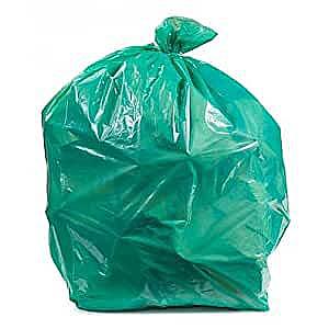 BIODEGRADABLE GARBAGE BAG - GREEN 30X37 40 MICRONS(10 PCS/PKT)