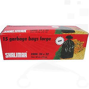 BIODEGRADABLE GARBAGE BAG - BLACK 24x32