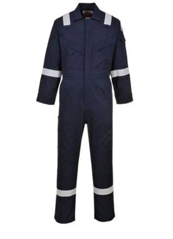 FR CLOTHING BOILER SUIT WITH REFLECTIVE TAPES - SIZE L
