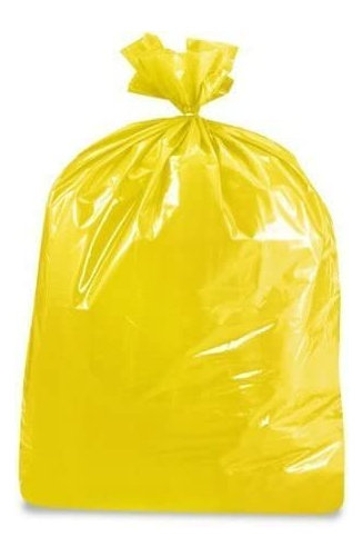 BIODEGRADABLE GARBAGE BAG - YELLOW 24X32