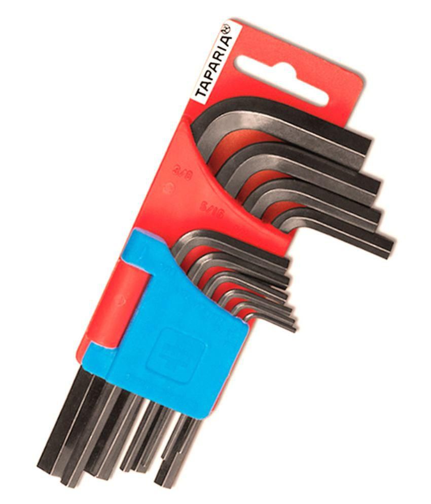 S.S Allen Key Set Hard End Steel, Range: 1.5 to 14 mm