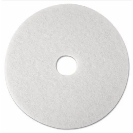 3M FLOOR SCRUBBING MACHINE PAD 20 Inch - WHITE