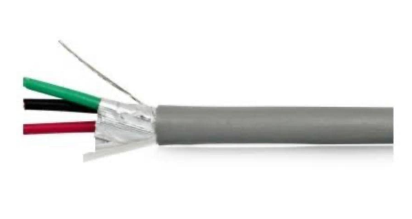 3 Core Shielded Cable 0.25Sqmm(14/38Wg) for single data transmission 90 Meter Roller