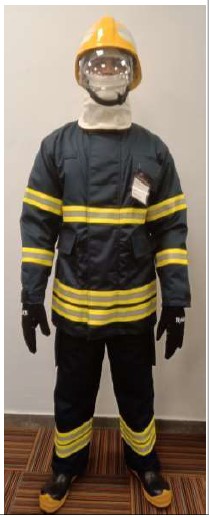 3 Layer Fire Proximity Suit Premium Set,Consists of Jacket & Trouser,Boots,Gloves,Helmet & Hood