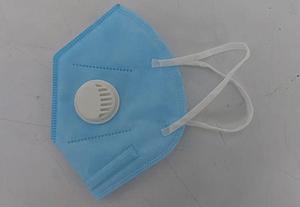 FOLD FLAT TYPE / FFP2 CLASS / WITH VALVE EAR LOOP BLUE