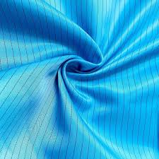 ESD FABRIC 1MTR X 10MTR - BLUE (98% POLYESTER + 2% CONDUCTIVE FIBER, LINT FREE POLYESTER FILAMENT)