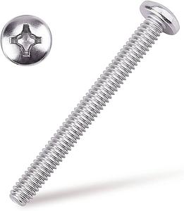PASSIVATED 18-8 SS PAN HEAD PHILLIPS SCREW 8-32 THREAD, 1/4" L (PACK OF 100)