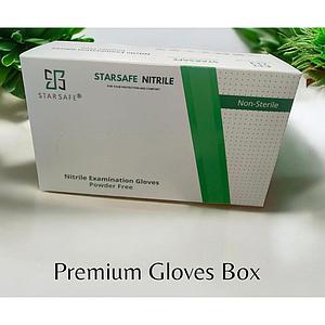 NITRILE EXAMINATION GLOVES 3.5ML BLUE (SIZE - L) REGULAR