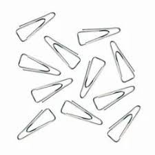 PACKER CLIP SILVERY PLATED 26MM (TRIANGULAR SHAPE)