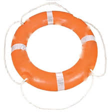 LIFE BUOY RING WITH REFLECTIVE STICKER 