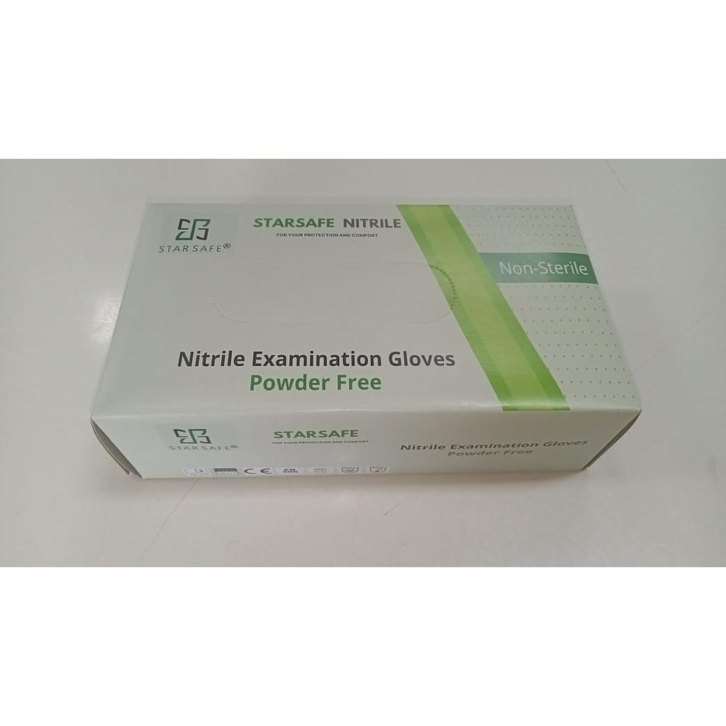 NITRILE EXAMINATION GLOVES 3.5ML BLUE (SIZE - M) REGULAR