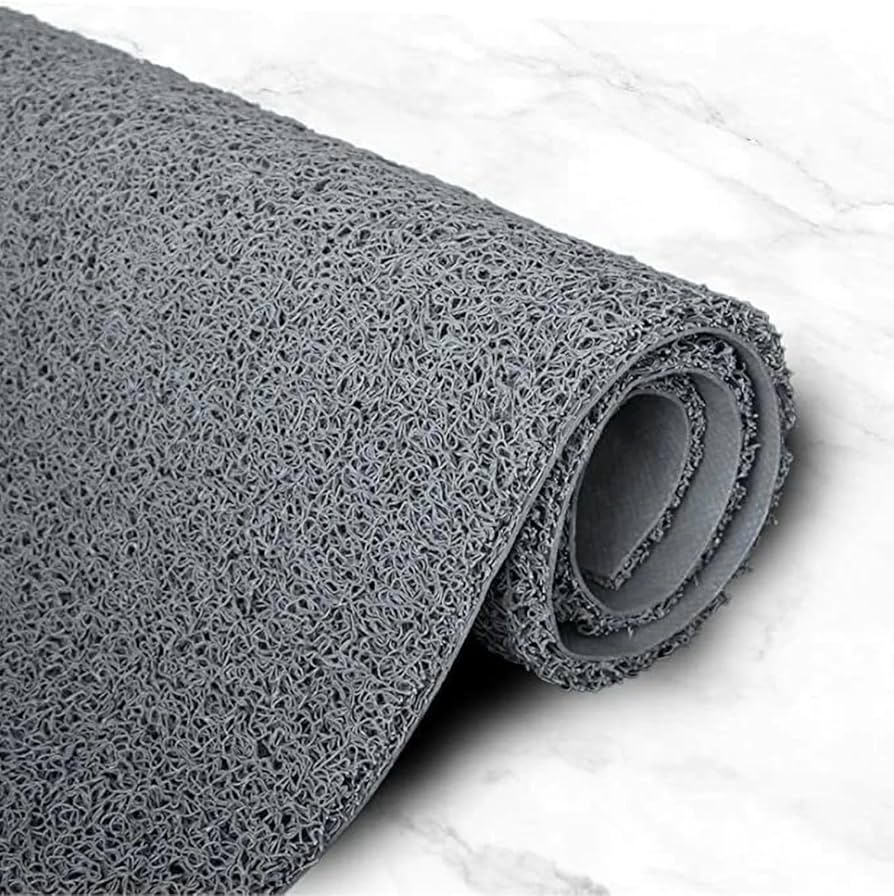 PLASTIC HYGIENE MATS (CUSHION MAT - GREY) - 2Ft x 40Ft – COVERS 80 Sq. Ft ROLL