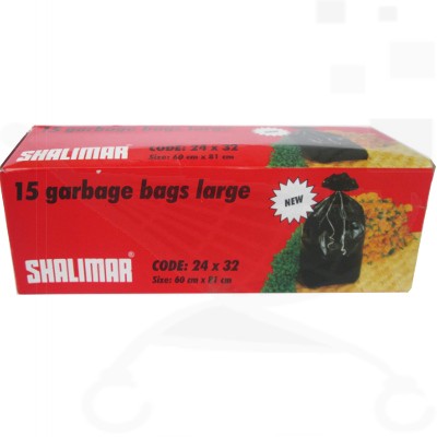 GARBAGE BAG SMALL 17X19 - BLACK