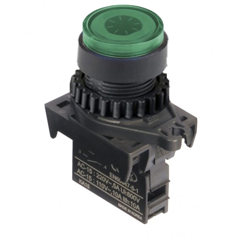 Illuminated Push Button Green 24VDC