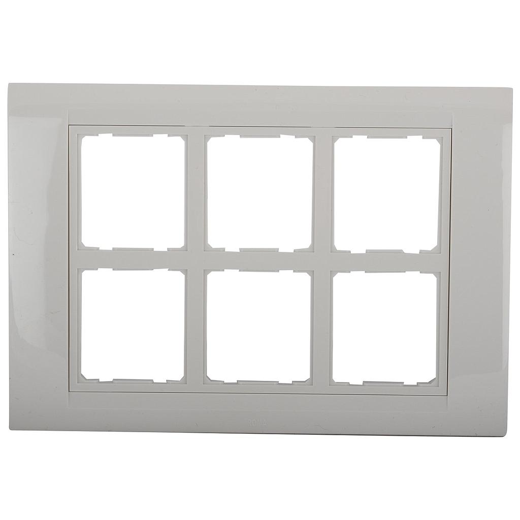6 MODULE BOX WITH PLATE