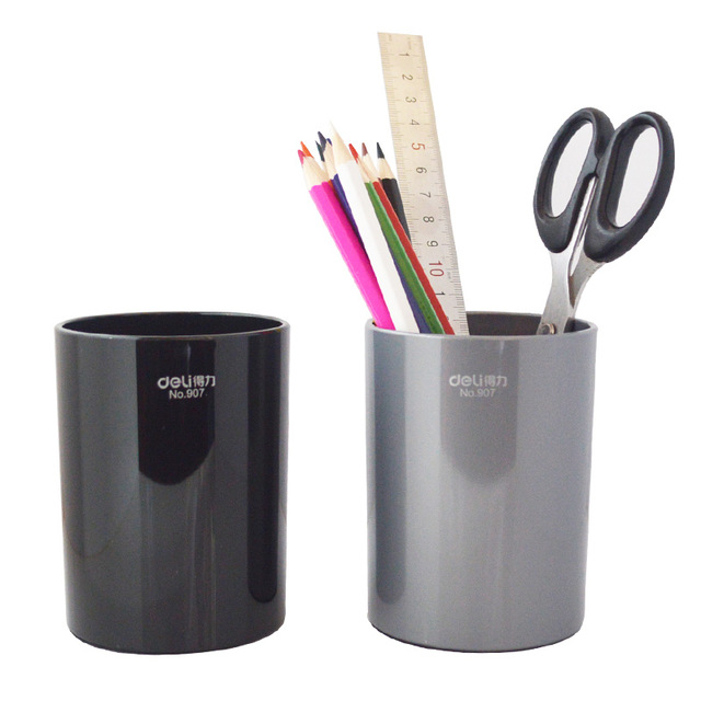 Black Round Mesh Pen Stand