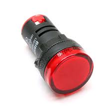 Indicator Lamp Red 22.5 Dia 230 Volt