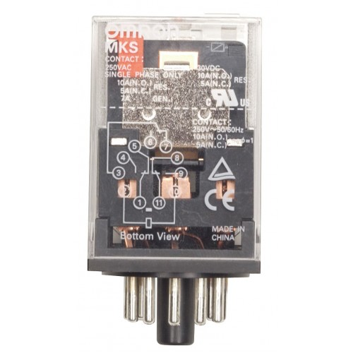 Relay With Base 24 VDC Coil 8 Pins 2NO.2NC 2C/O
